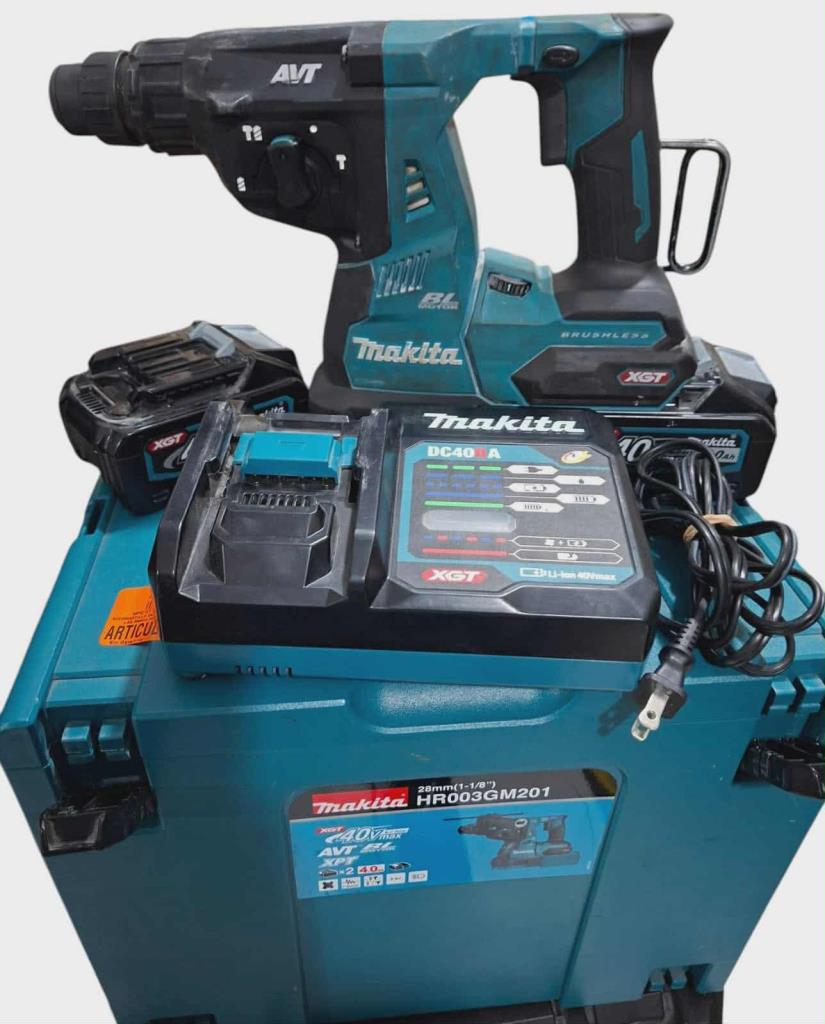 Rotomartillo Inalambrico 40v 2 Pilas Makita