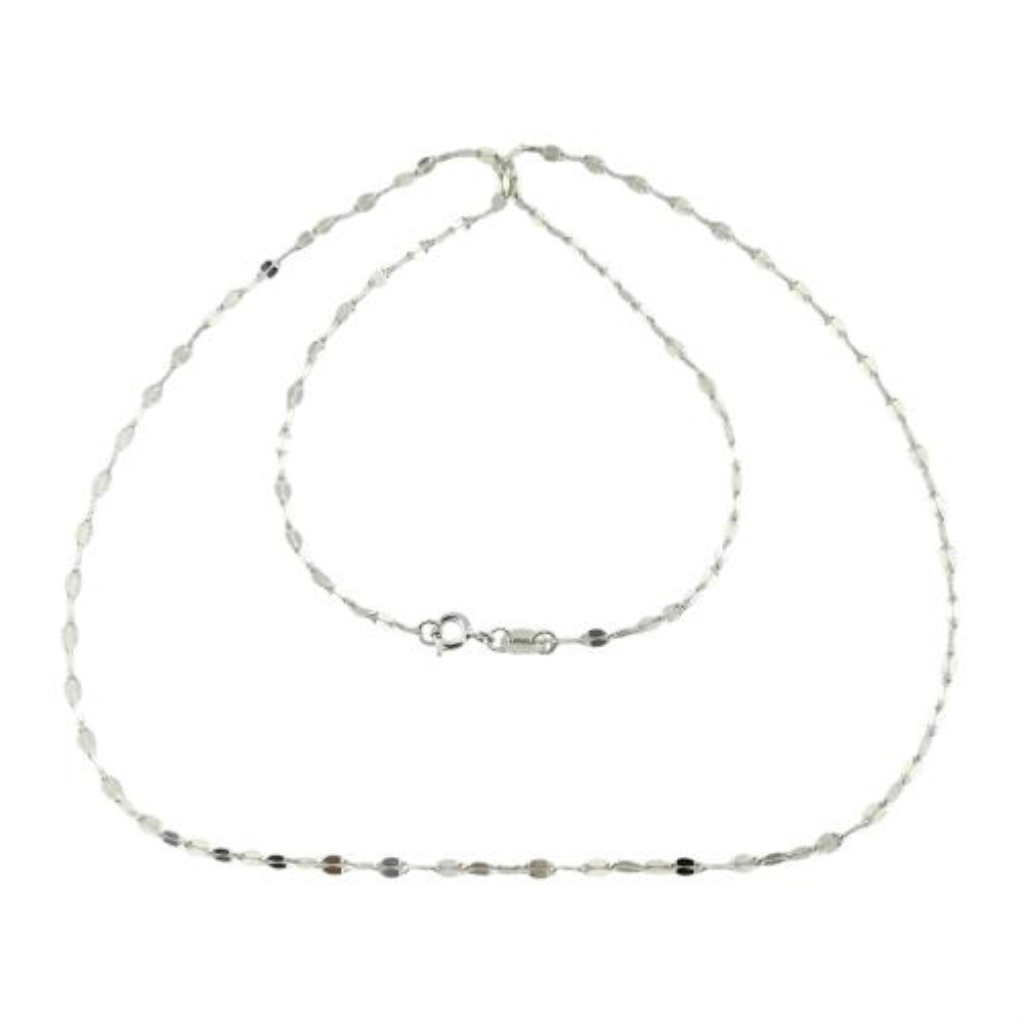 Cadena Eslabón Gucci Grano De Cafe Plata, 925 K, 1.70 Grs, Medida 48 Cm