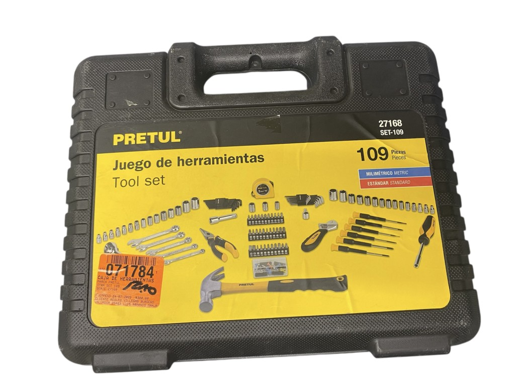 Caja De Herramientas Otra 108 Piezas Falta 1 Dado Pretul