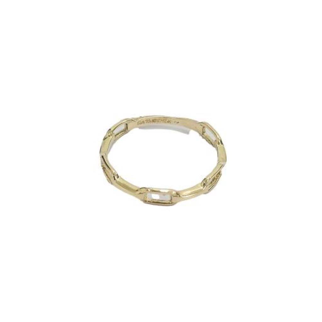 Anillo de oro online tipo cadena