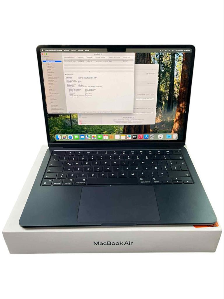 Computadora Macbook Air 13.6" M2 (2022) Apple, Apple, M2, Ssd 240/256gb, Memoria Ram 16gb