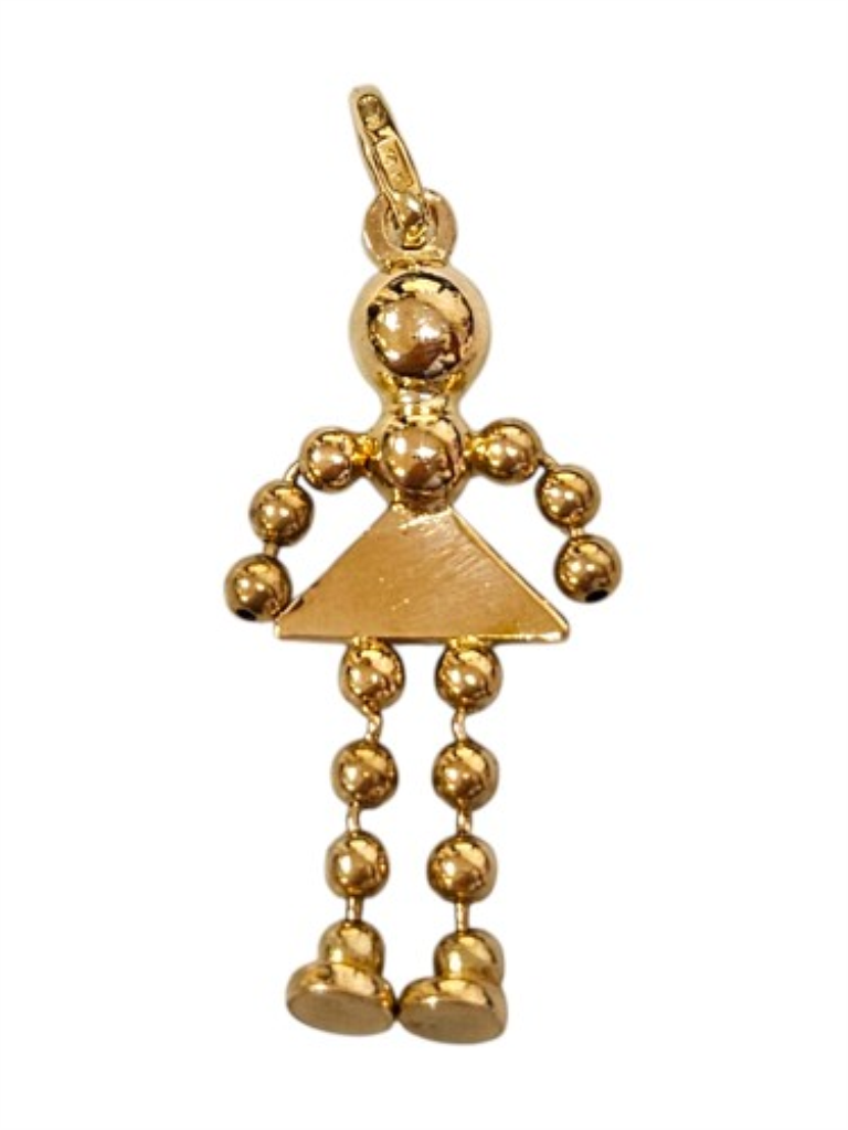 Dije Niña Oro, 14 K, 2.00 Grs