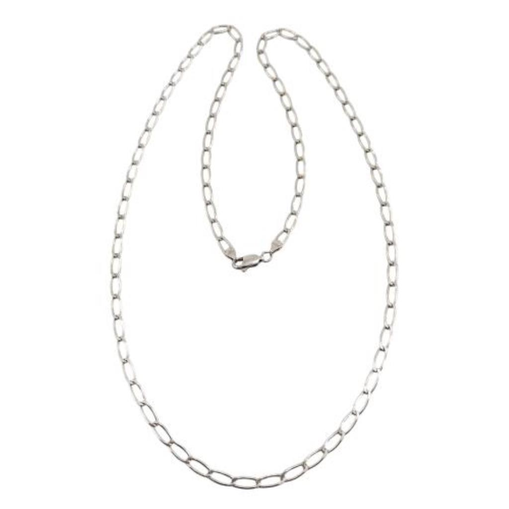 Cadena Eslabones Plata, 925 K, 7.60 Grs, Medida 62 Cm