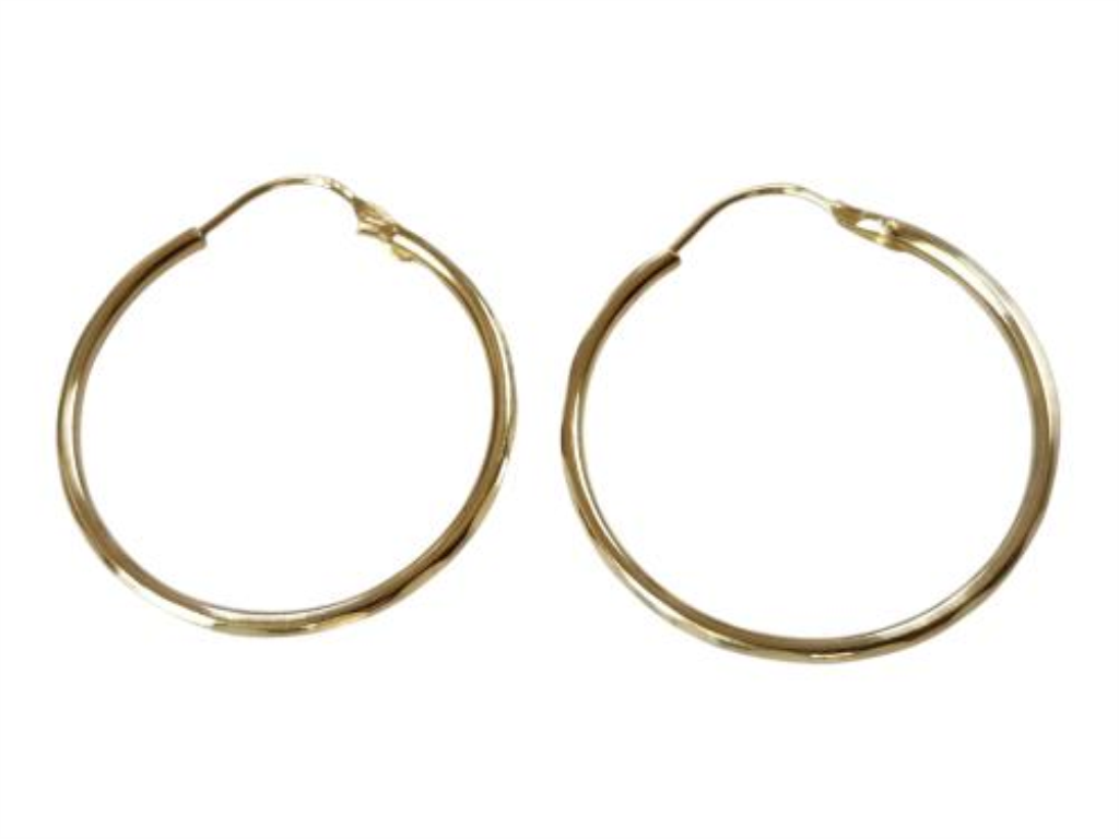 Par De Coquetas Facetadas Oro, 10 K, 1.20 Grs