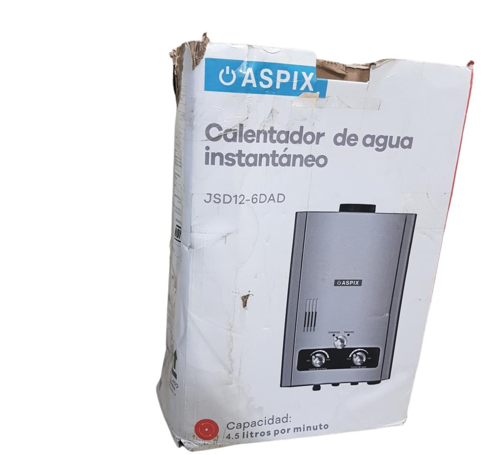 Calentador de Agua Instantáneo Aspix JSD12-6DAD 1.5 Servicios Gas LP