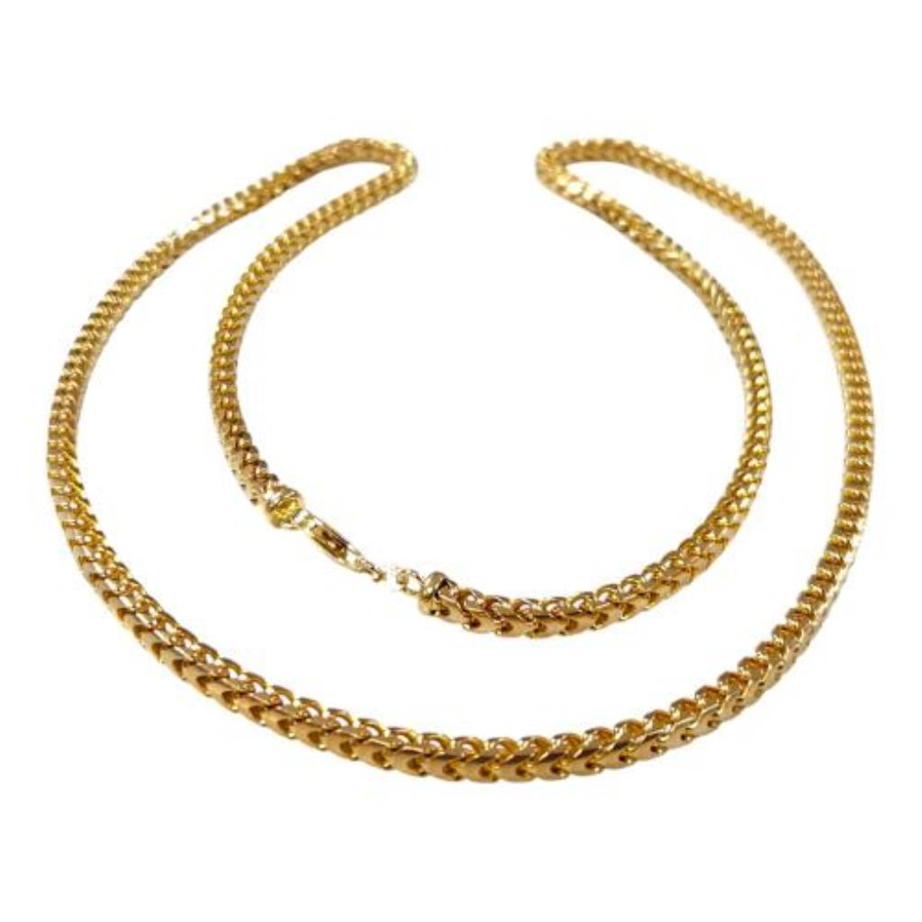 Cadena Tipo Jaula Oro, 14 K, 81.50 Grs, Medida 76 Cm