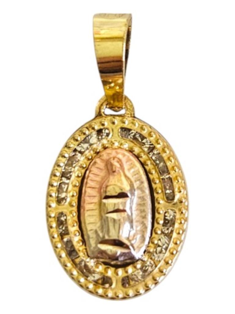 Medalla Virgen Gpe. O.f Oro, 10 K, 0.40 Grs