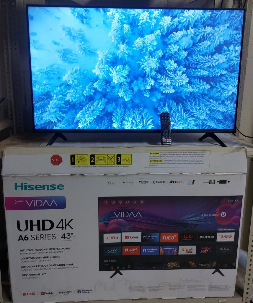 Hisense Pantalla 43 4K UHD Smart TV