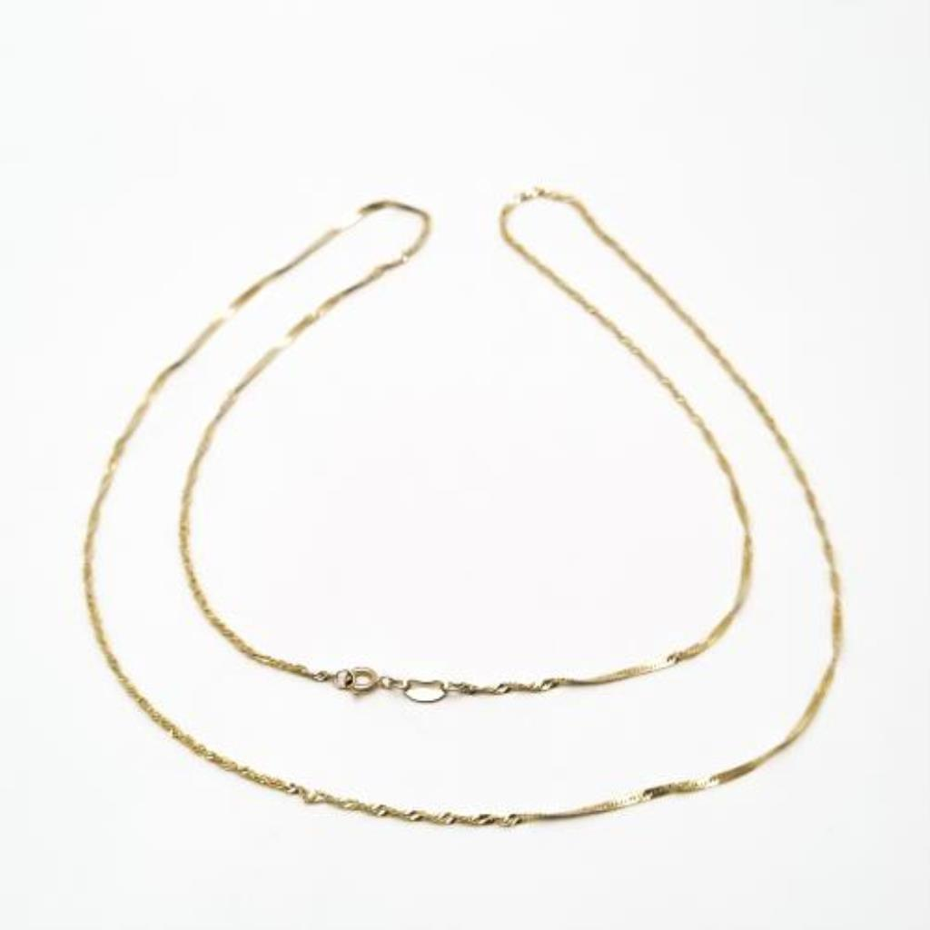 Cadena Delgada Oro, 10 K, 1.20 Grs, Medida 58 Cm Maxilana