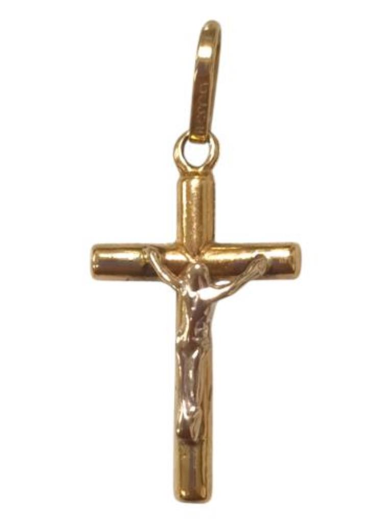 Cruz Crucifijo Oro, 10 K, 0.40 Grs