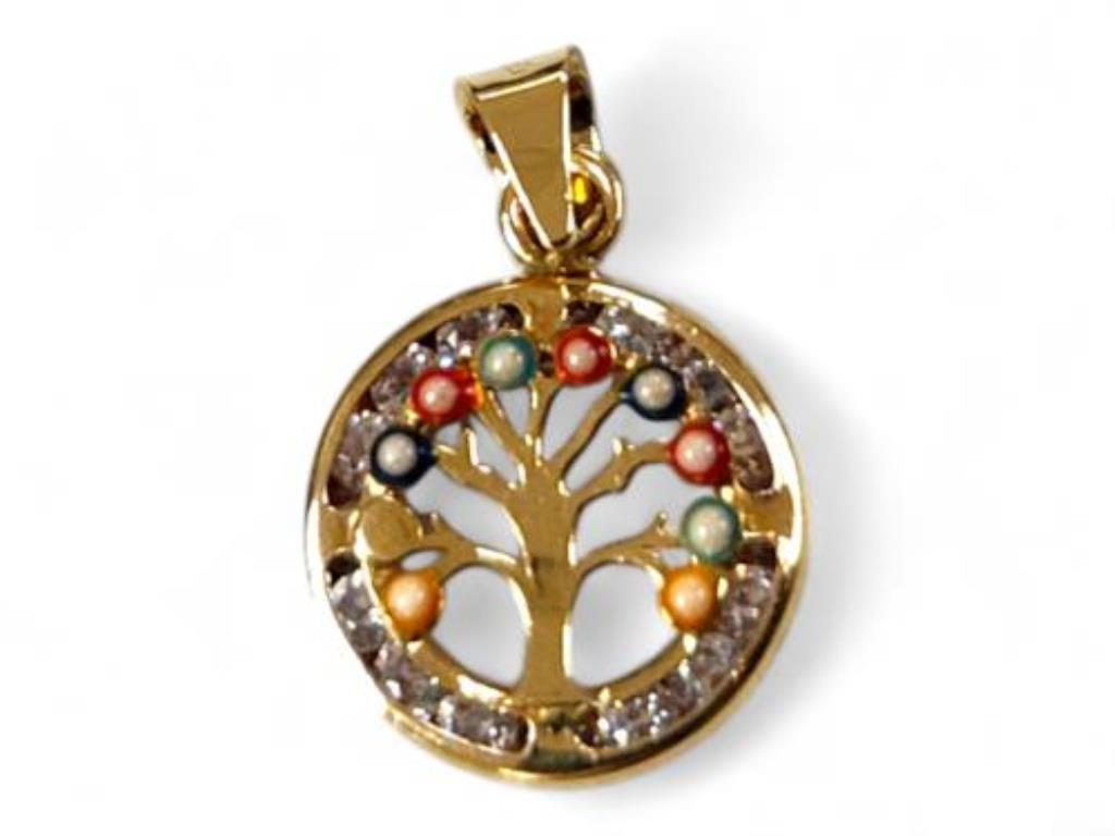 Dije Con P.s. Arbol Oro, 10 K, 0.50 Grs