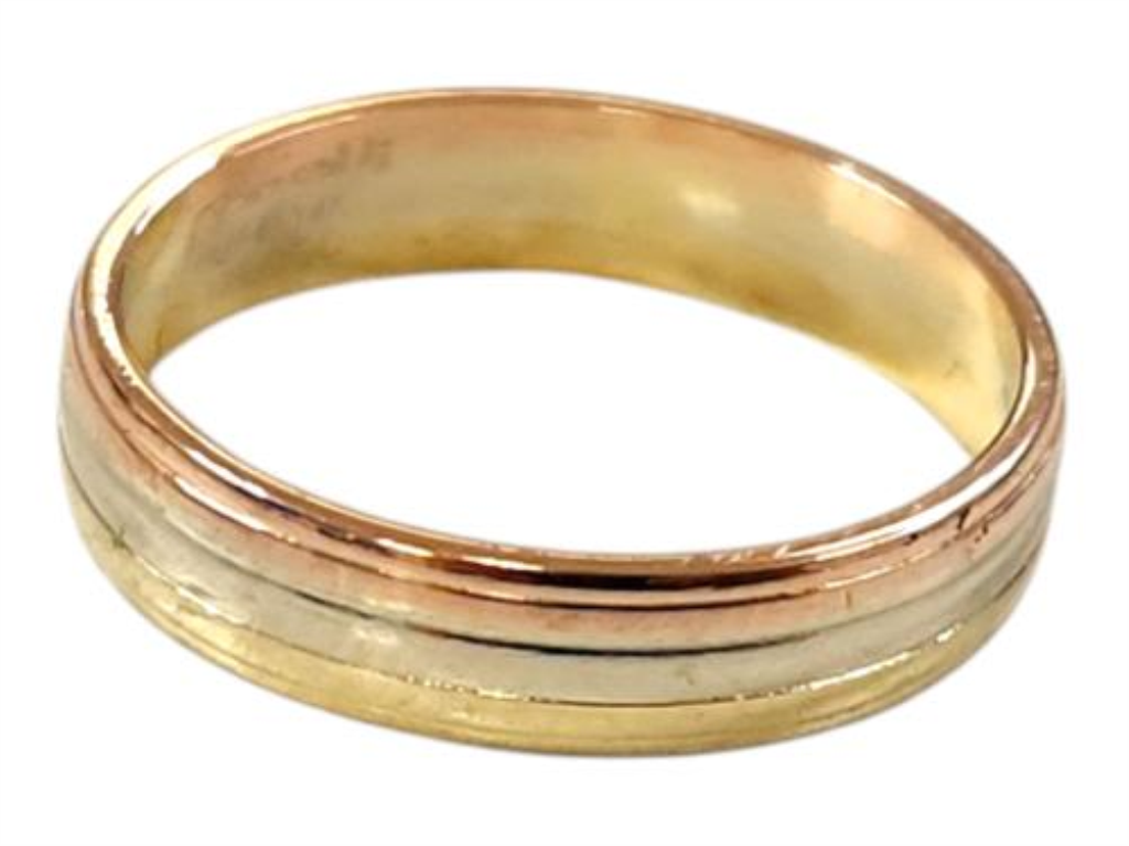 Anillo Matrimonio O.f Oro, 14 K, 2.20 Grs, Talla 5