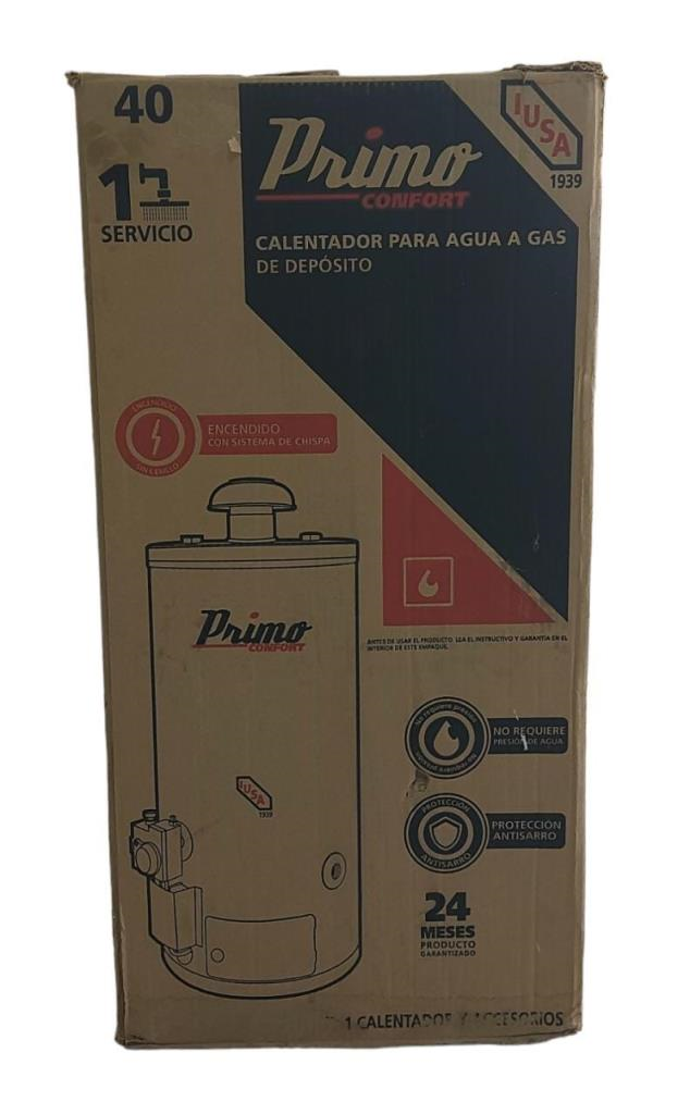 Boiler/ Calentador De Agua De Gas 40 Lts Iusa