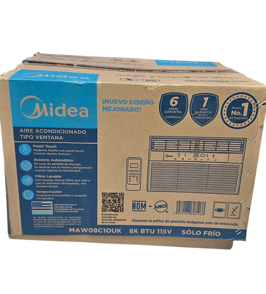 Aire Acondicionado De Ventana 3/4 Tonelada Midea, 220 V