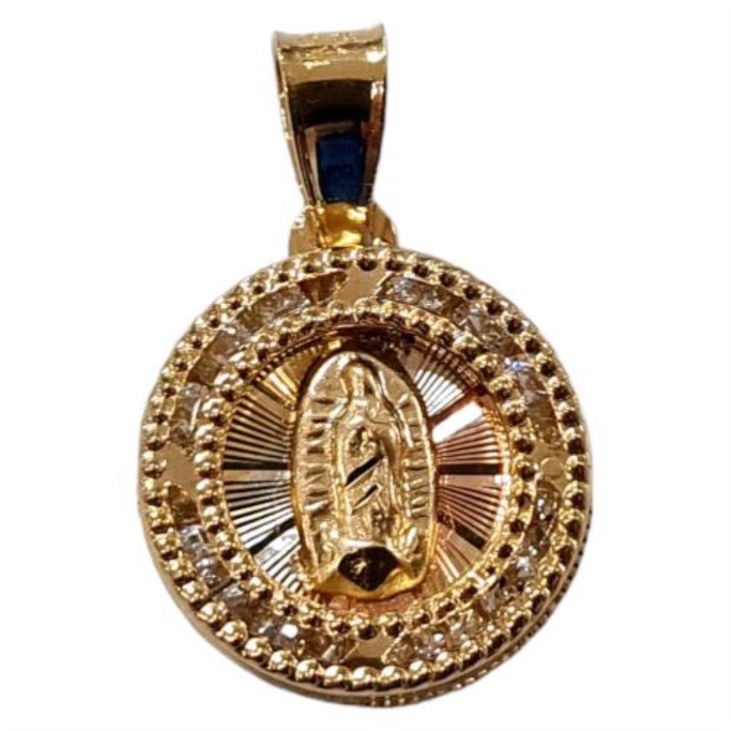 Dije Virgen De Guadalupe C/p.s. Oro, 10 K, 0.60 Grs