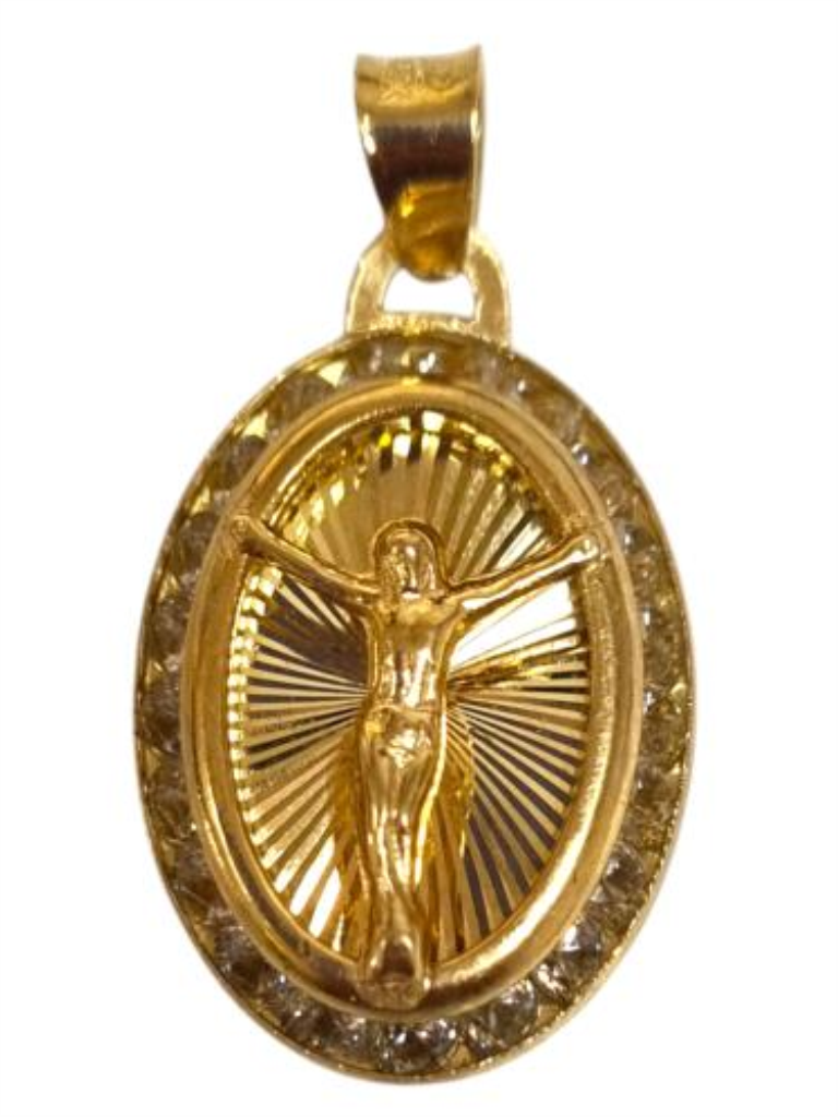 Dije Cristo C/ P.s Oro, 10 K, 1.00 Grs