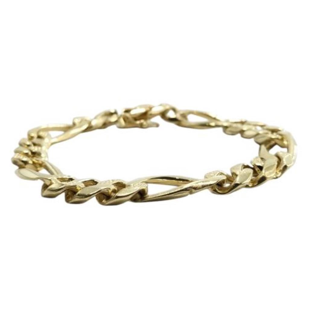 Esclava Eslabones Pide Cliente Broche Mal Estado Oro, 14 K, 44.50 Grs, Medida 22 Cm