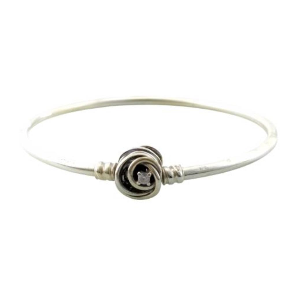 Pulsera Con Broche Oculto Espiral Con Ps Plata, 925 K, 9.50 Grs, Medida 18 Cm