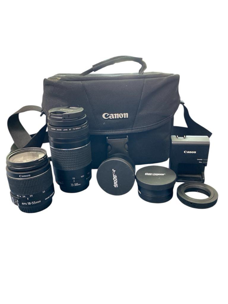 Cámara Profesional Eos Rebel T6 4 Lentes Y Filtros Extras Canon Canon