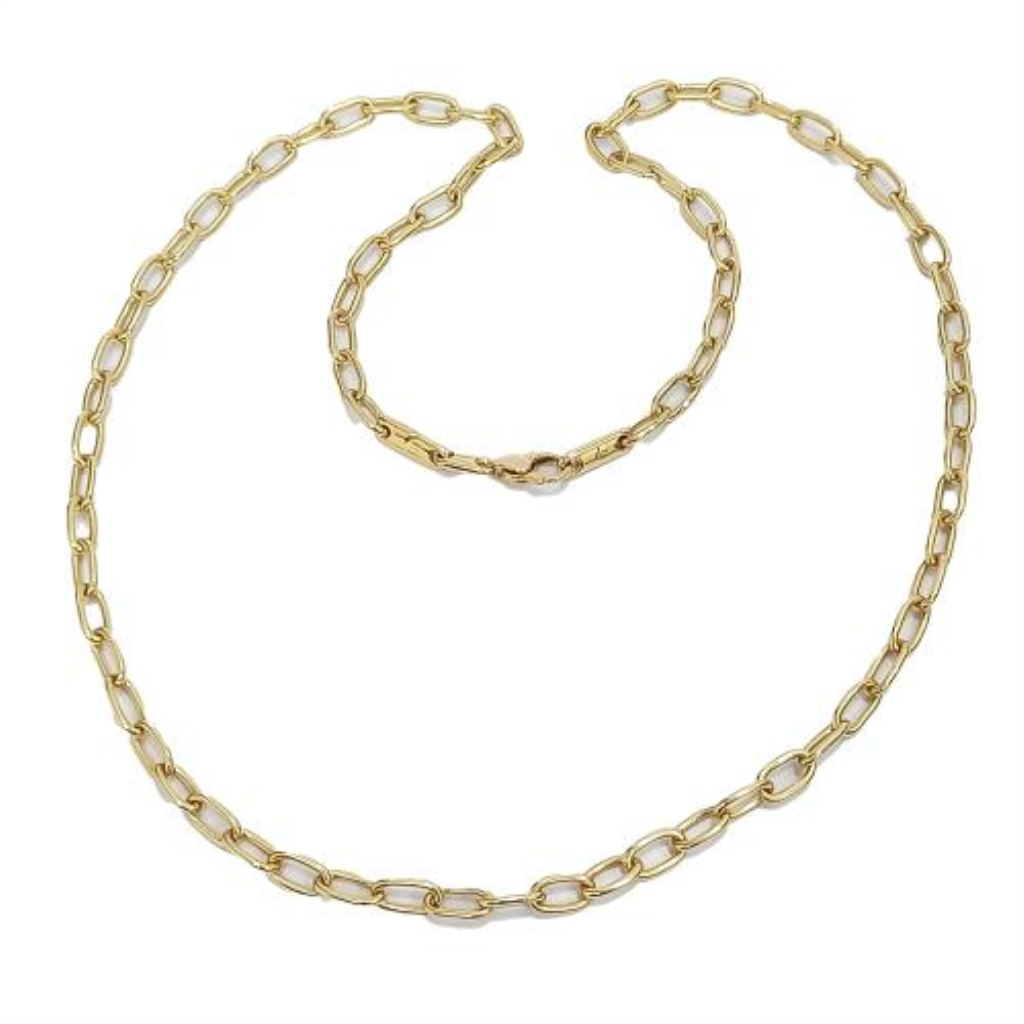 Cadena Eslabones Oro, 14 K, 59.00 Grs, Medida 70 Cm