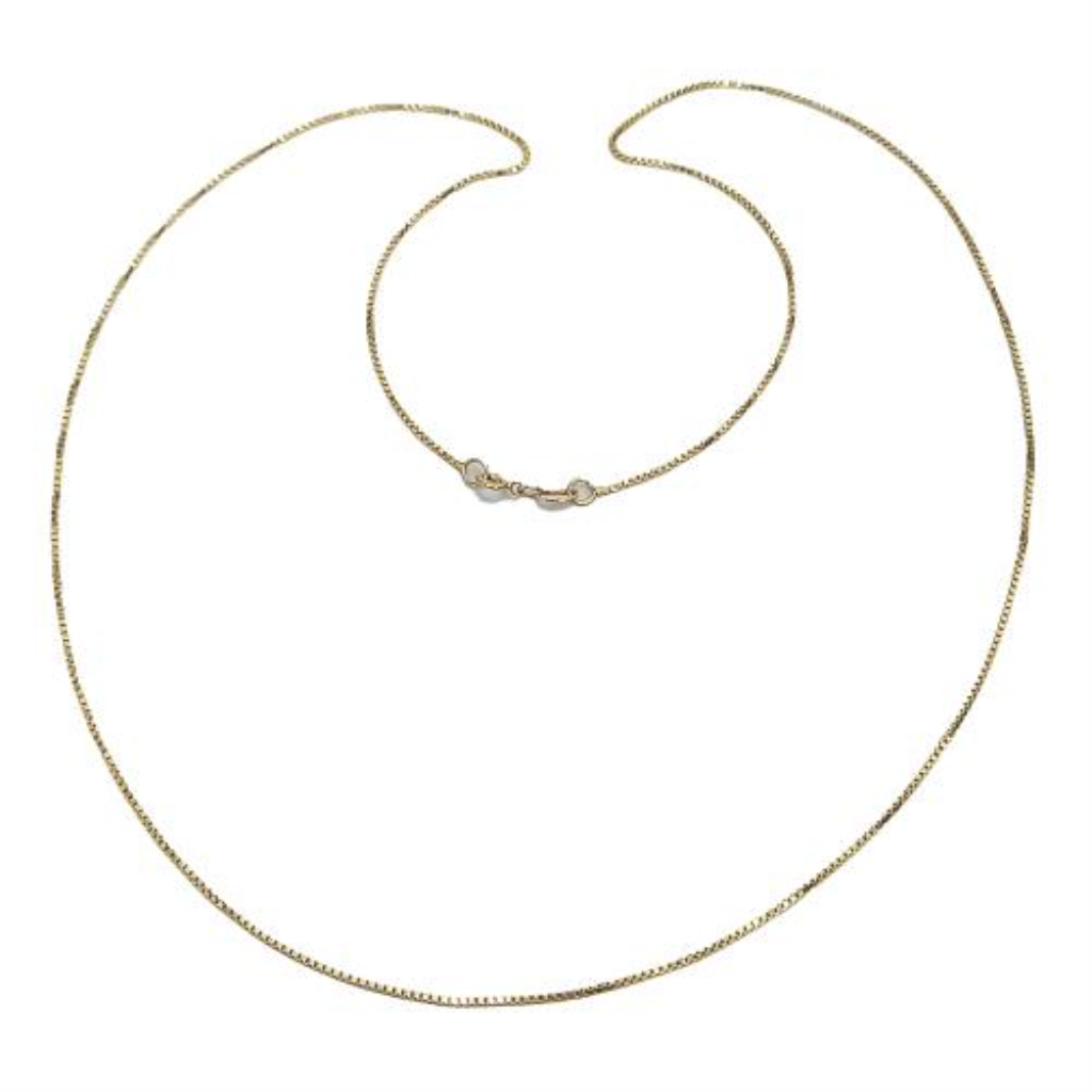 Cadena Tipo Jaula Oro, 10 K, 2.60 Grs, Medida 55 Cm