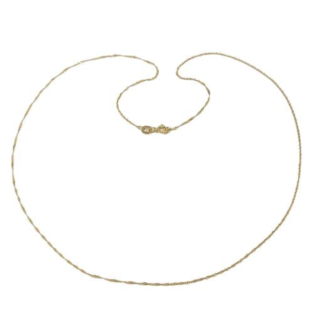 Cadena Singapur Oro, 18 K, 1.00 Grs, Medida 50 Cm
