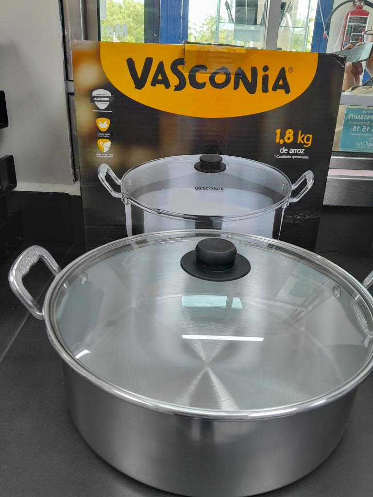 Cacerola Arrocera 1.8kg 32cm Vasconia