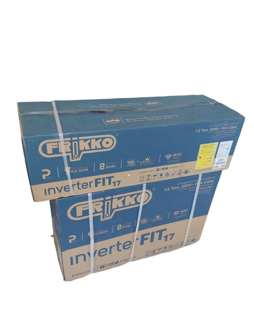 Minisplit 1.5 Ton Fit 17 Inverter Frio Calor 182h 