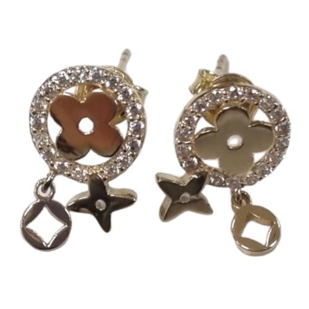 Aretes de diamantes Louis Vuitton Idylle Blossom en 18K oro