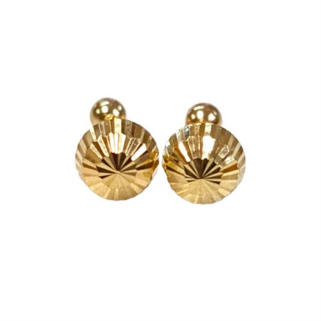 Broqueles Hongo 1 (5mm) Joyeria Nueva 10k