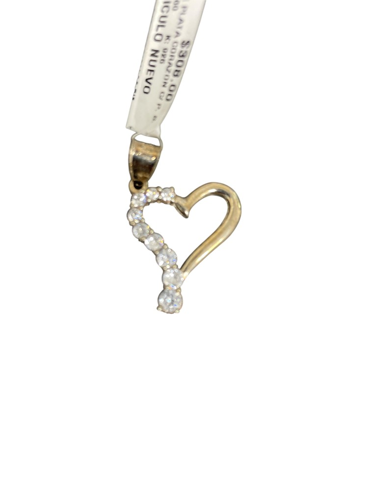 Dije De Plata Corazon C/ P. S. Joyeria Nueva 925k  2.6 Grs.