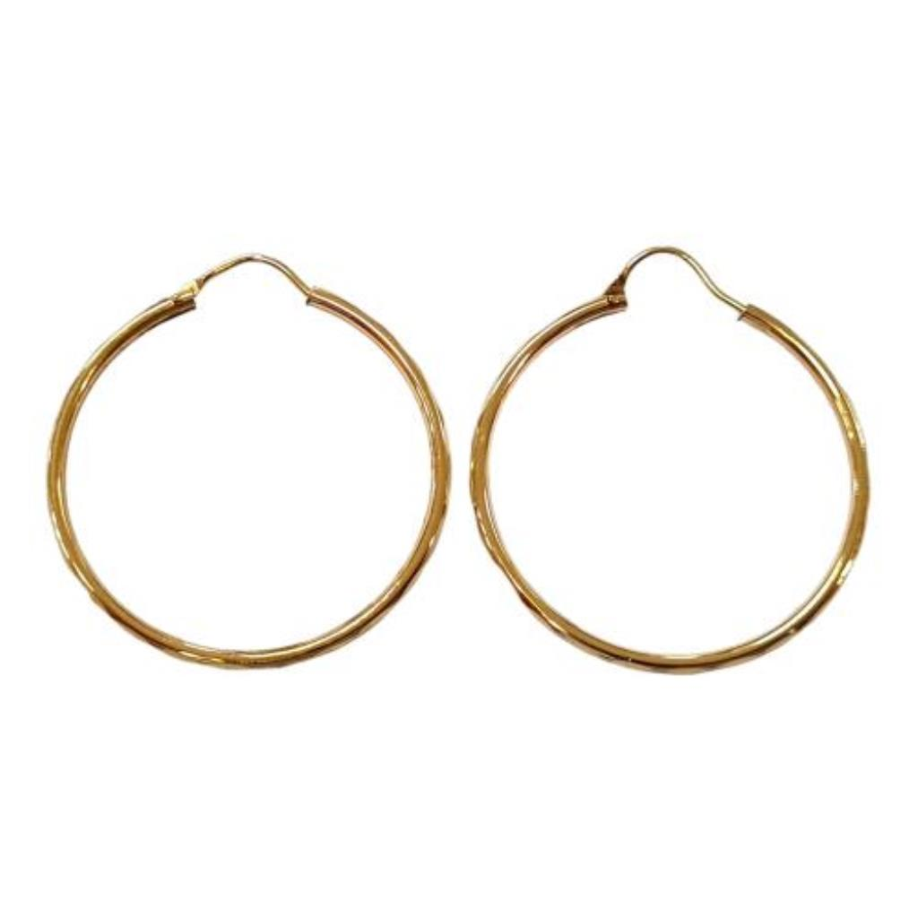 Par De Coquetas Facetadas Joyeria Nueva 10k  2.6 Grs.