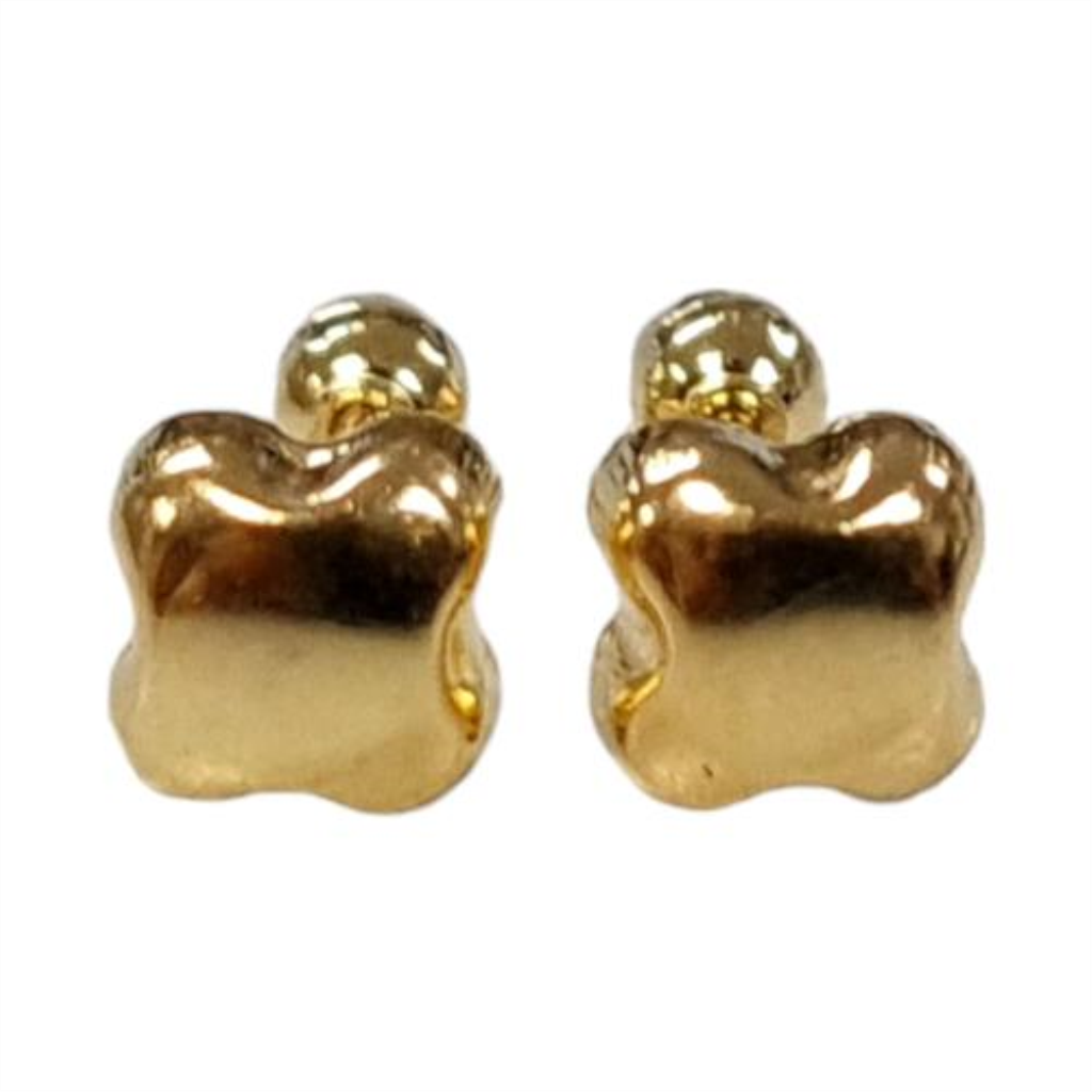 Broqueles Trebol Joyeria Nueva 10k