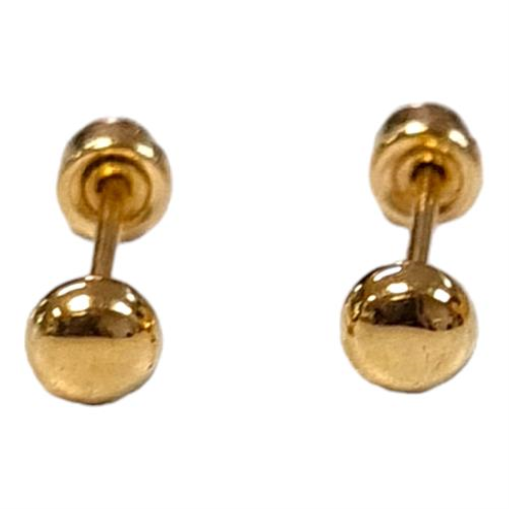 Broqueles Luneta 00 (2.5mm) Joyeria Nueva 10k