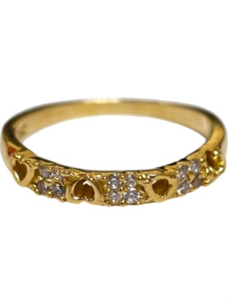 Anillo Churumbela Corazones Joyeria Nueva 10k  2.0 Grs.