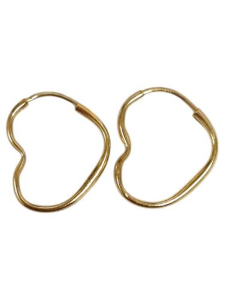Par De Coquetas Fig. Corazon Joyeria Nueva 10k  0.3 Grs.