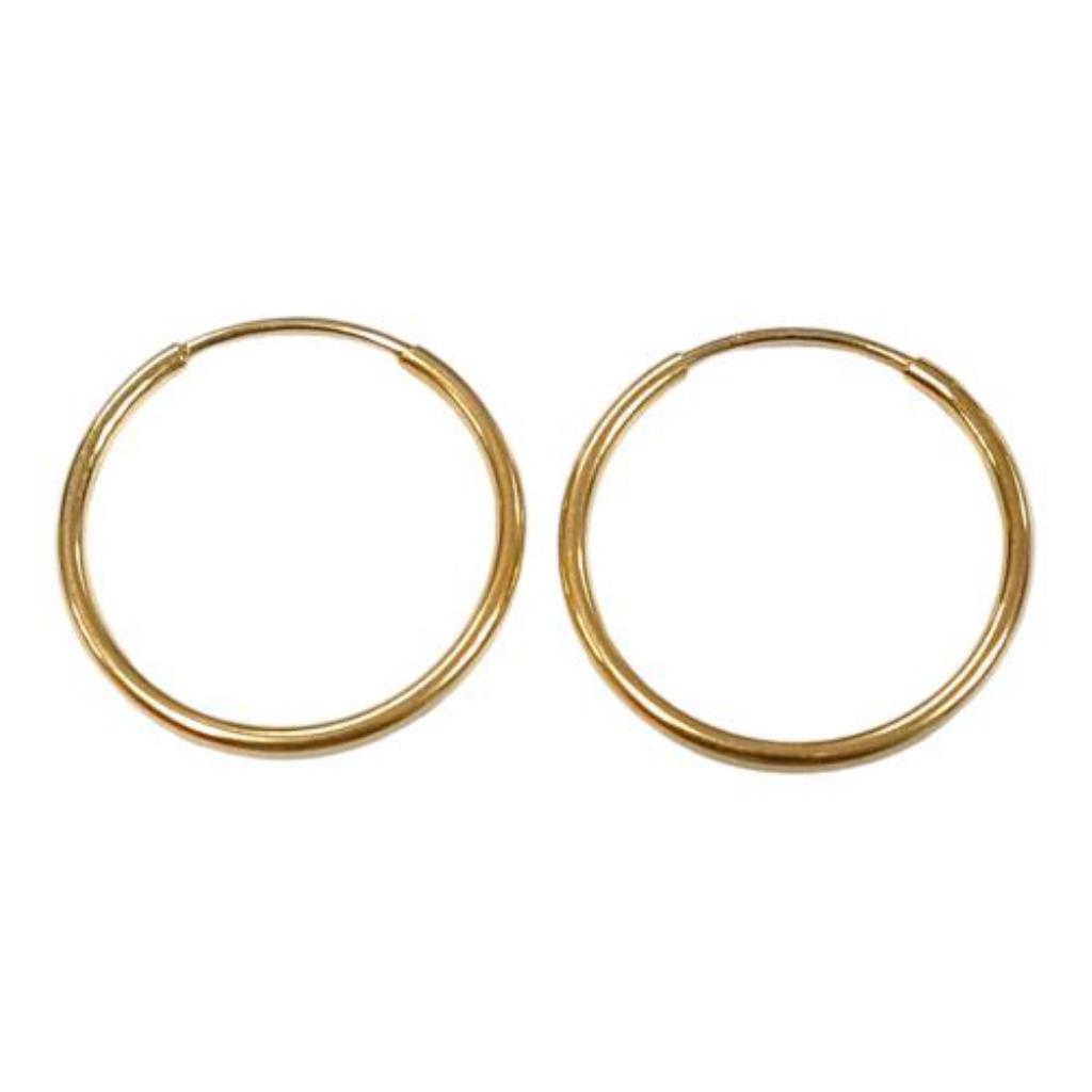 Par De Coquetas Lisas Joyeria Nueva 10k  0.3 Grs.