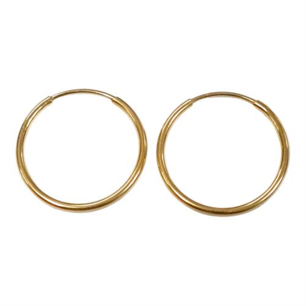Par De Coquetas Lisas Joyeria Nueva 10k  0.2 Grs.