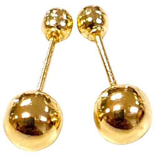 Broqueles Bola 1 (4mm) Joyeria Nueva 10k