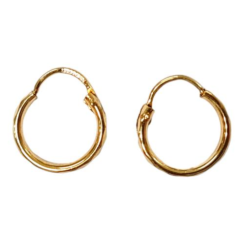 Par De Coquetas Facetadas Joyeria Nueva 10k  0.5 Grs.