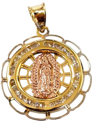 Medalla Virgen O.f. C/p.s. 10k  1.2 Grs.