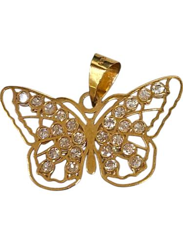 Dije Mariposa C/p.s. 10k  1.0 Grs.