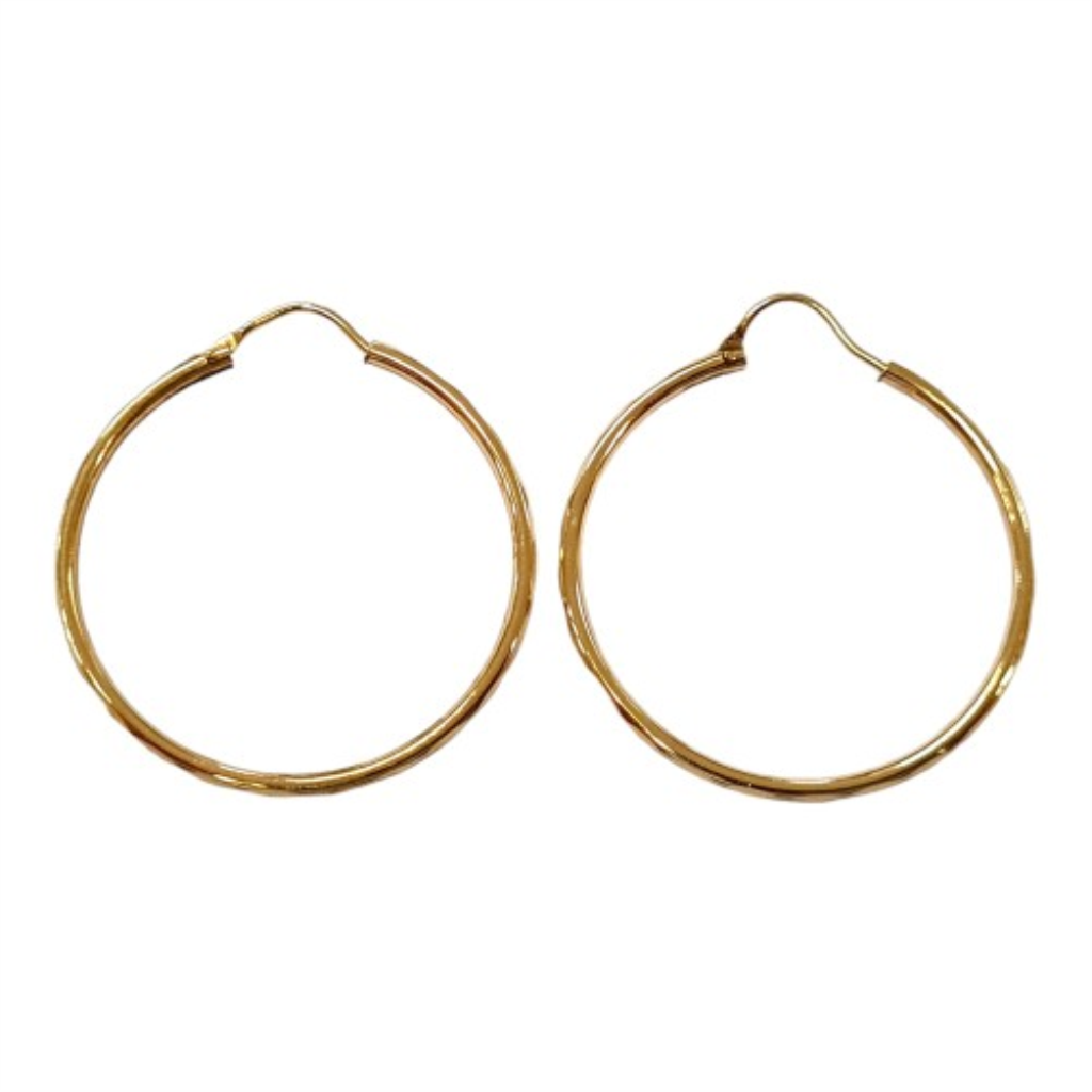 Par De Coquetas Facetadas Joyeria Nueva 10k  1.2 Grs.