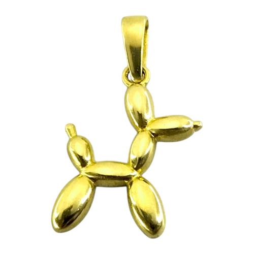 Dije Perro Liso 10k  1.0 Grs.