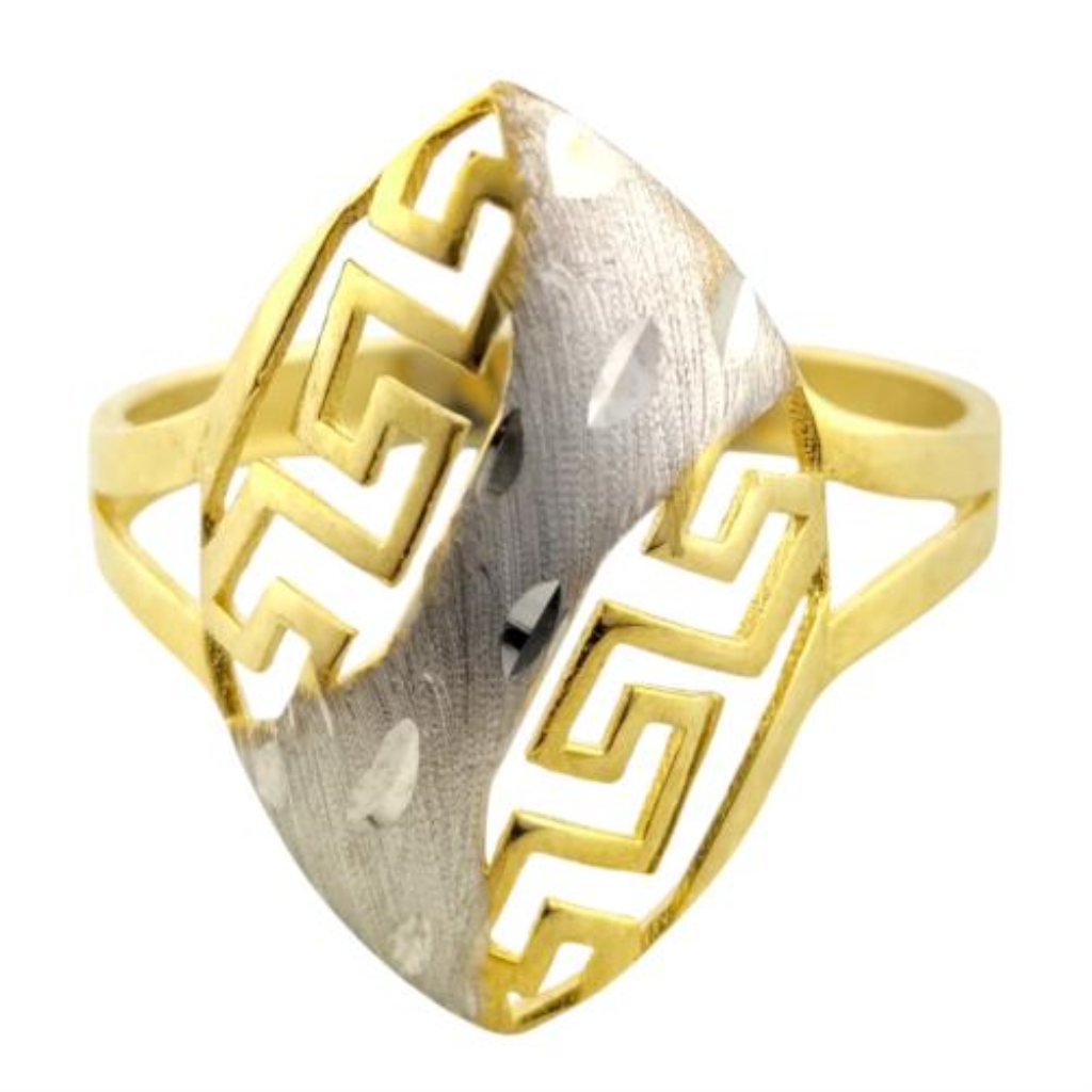 Anillo Bicolor 10k  1.5 Grs.