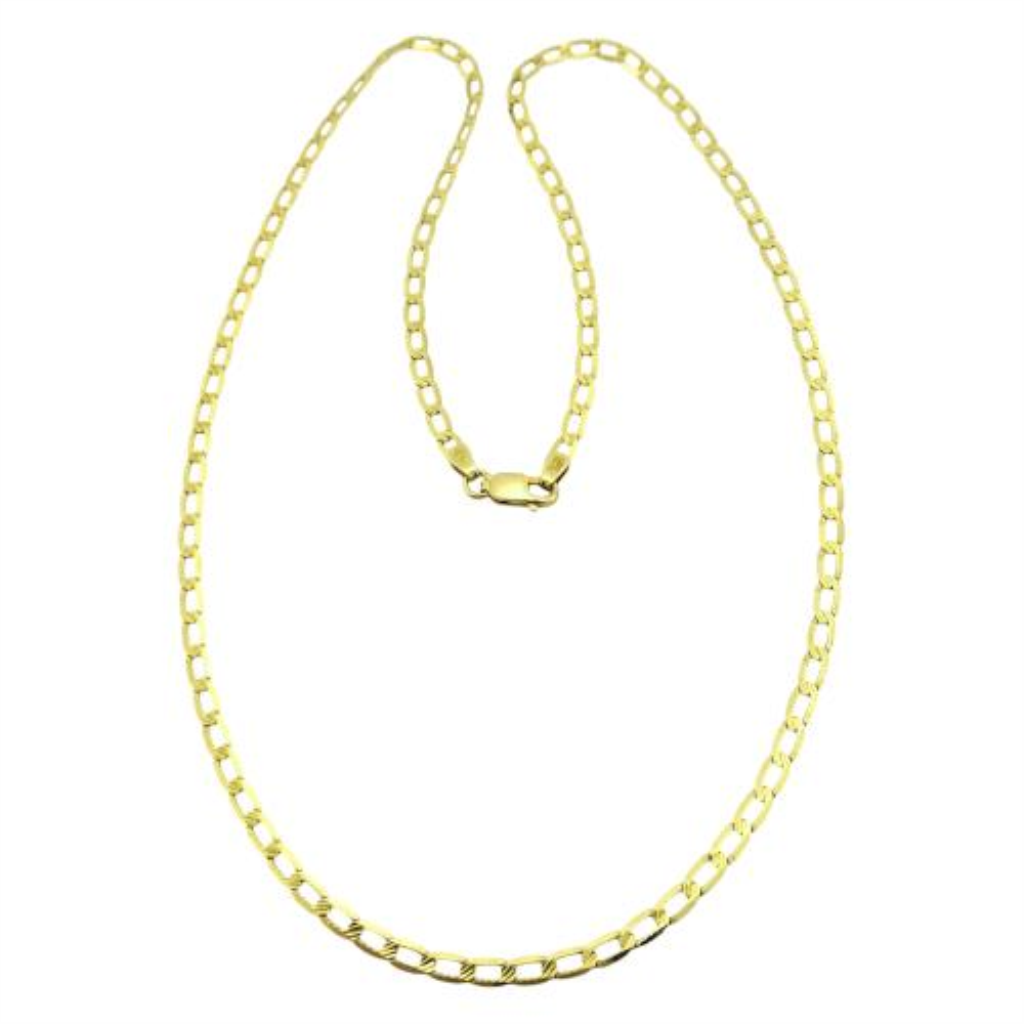 Cadena De Eslabones 48cm 10k  3.9 Grs.