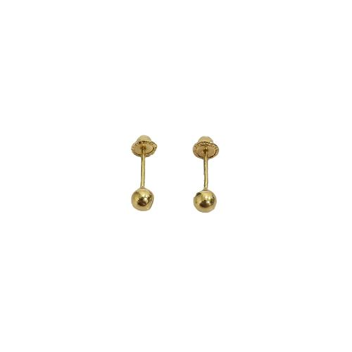 Par De Broqueles Bola Liso 00 10k