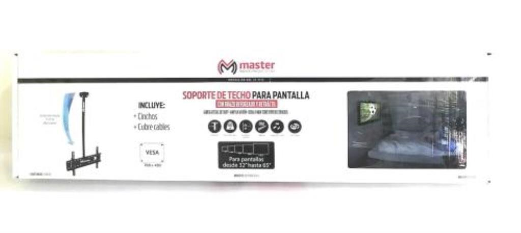 Soporte Tv A Techo 60kg De 32" A 65" 