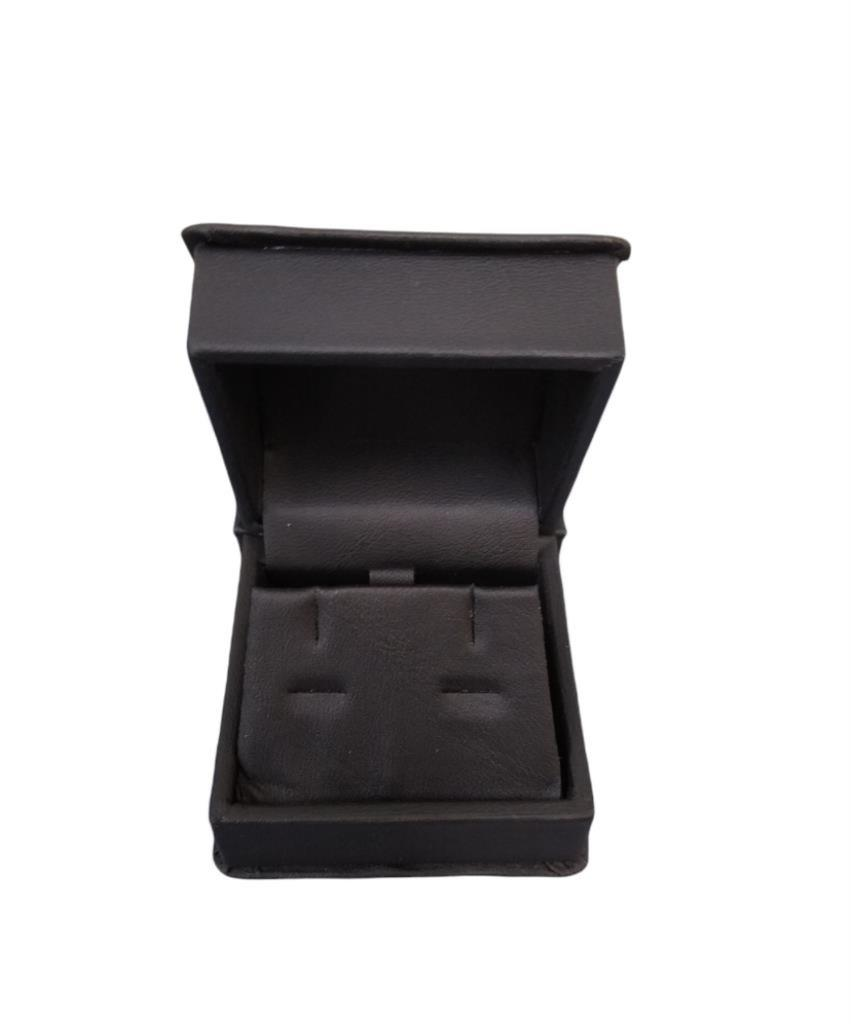 Estuche Platino Para Aretes Mediano 