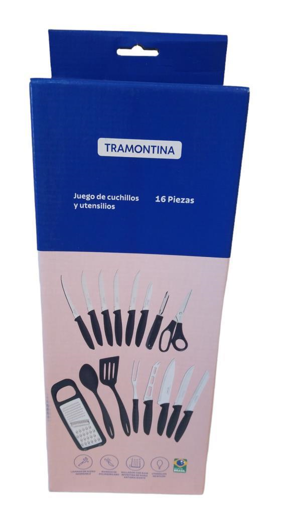 Juego Ce Cuchillos Y Utensilios 16 Pzas 